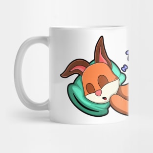 Fox at Sleeping with Pillow Mug